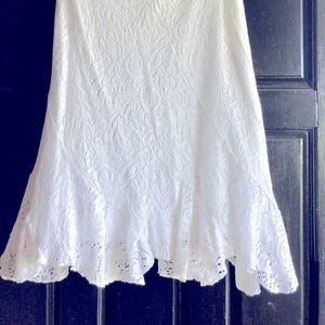 White lace skirt Sz XL